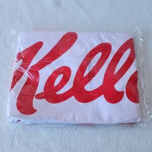 KELLOGG'S Large Pink & White Inflatable Beach Ball Promo Sealed NEW